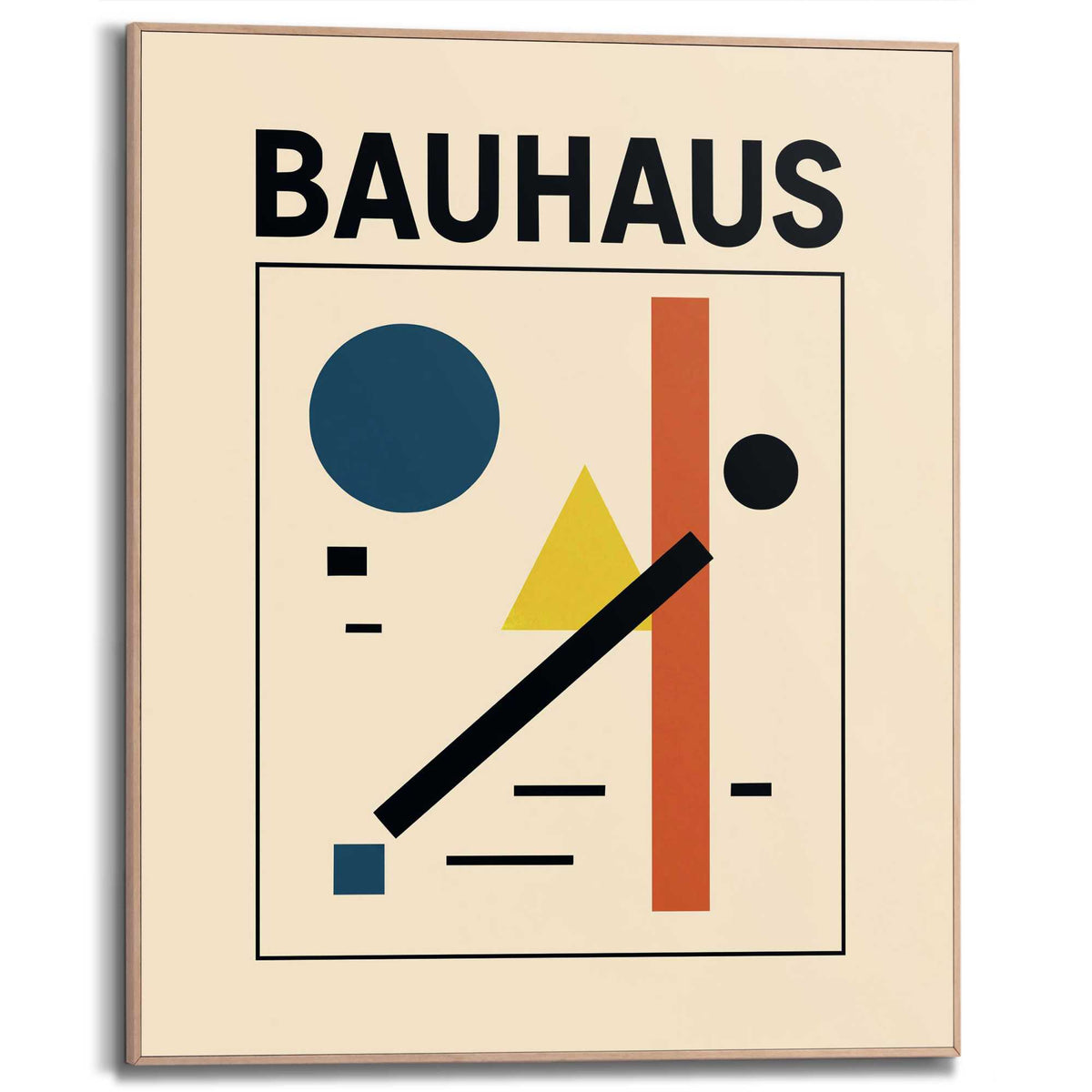 Framed Poster Bauhaus - Minimalist 50x40