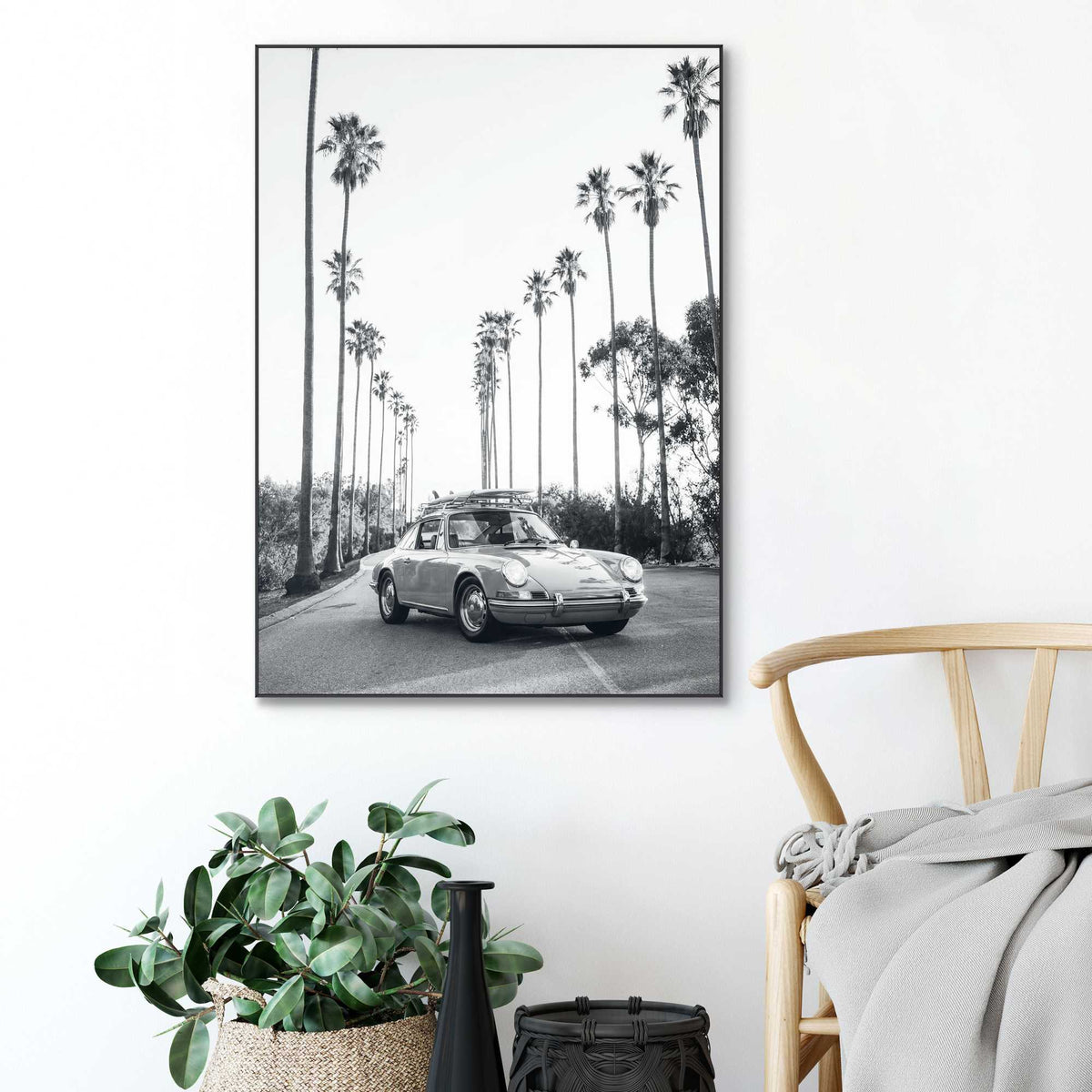 Framed Poster California Drive 70x50