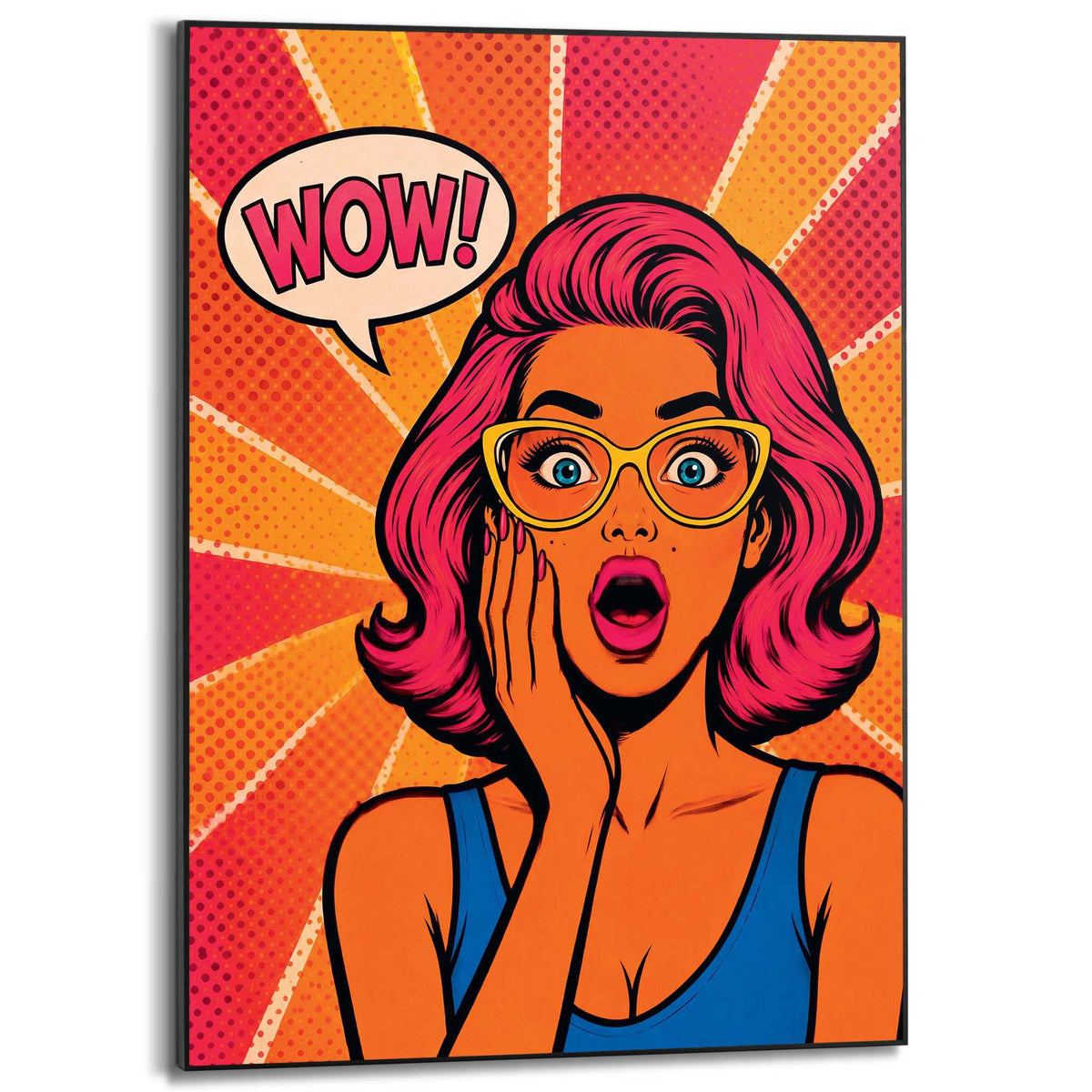 Framed Poster Pop Wow 70x50