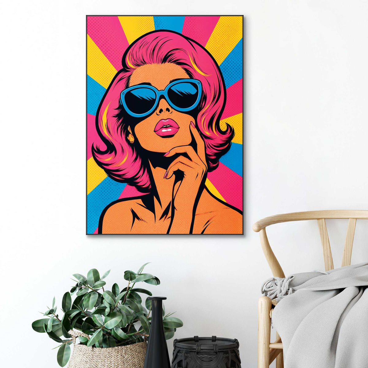 Framed Poster Pop Diva 70x50