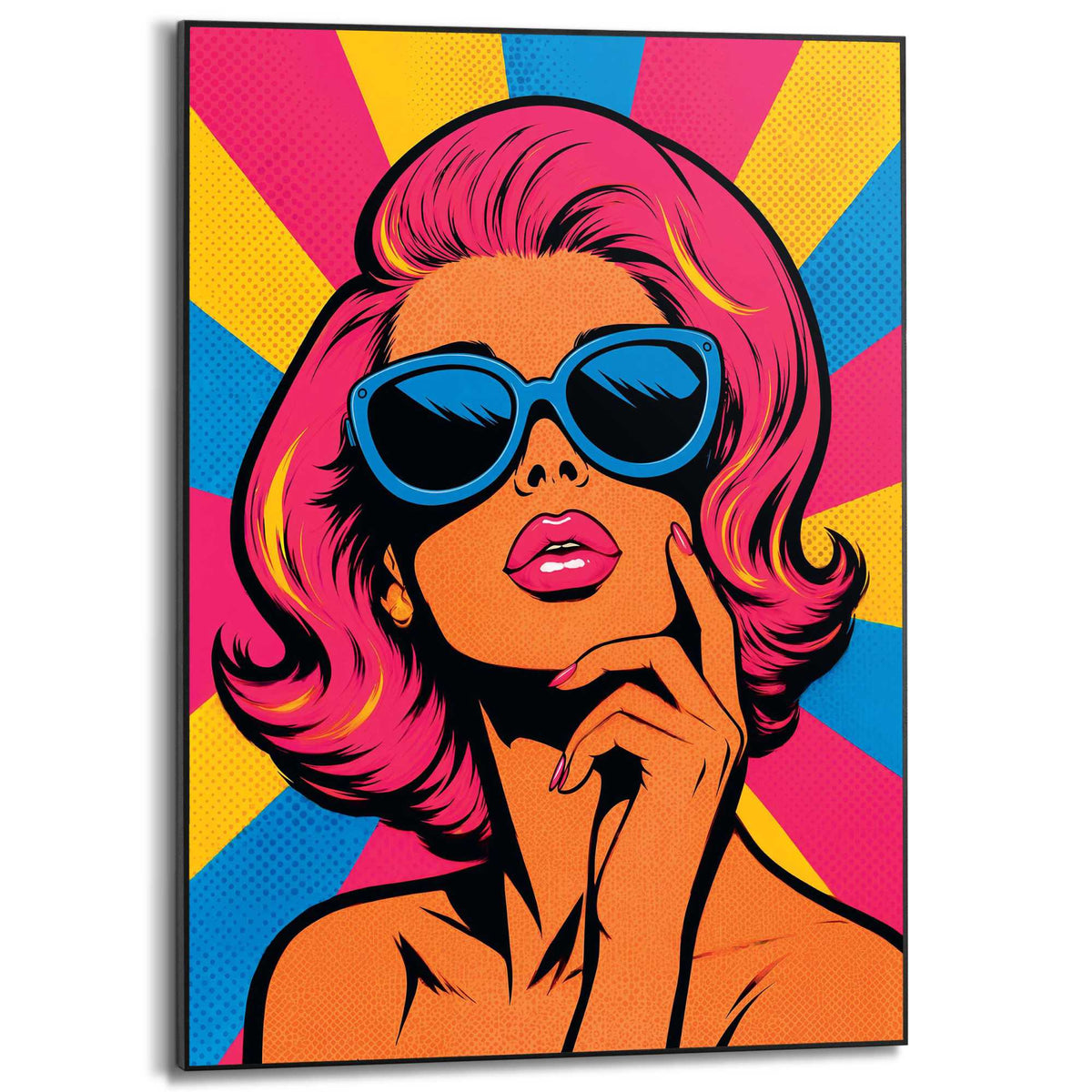 Framed Poster Pop Diva 70x50