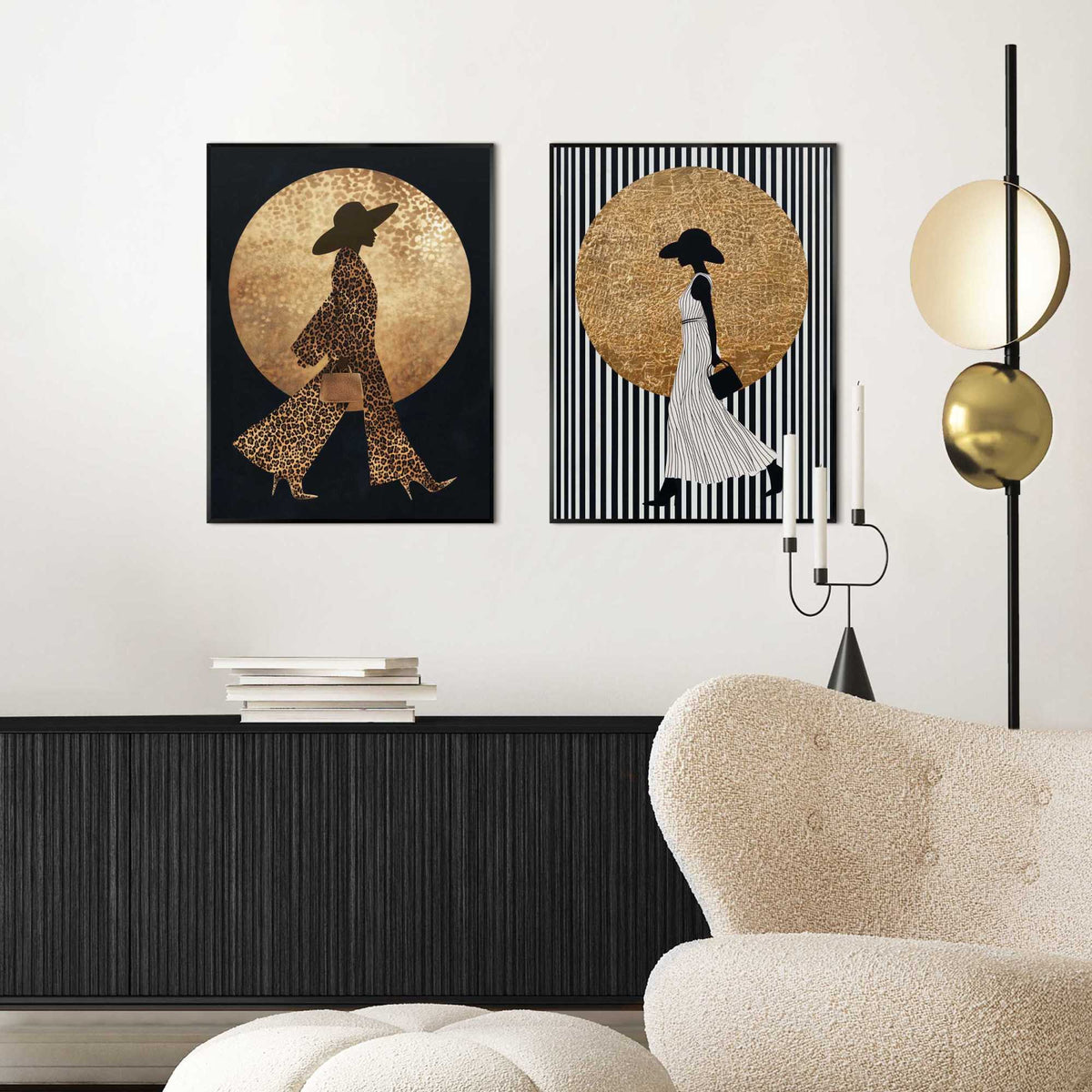 Framed Poster Chic Ladies 40x30
