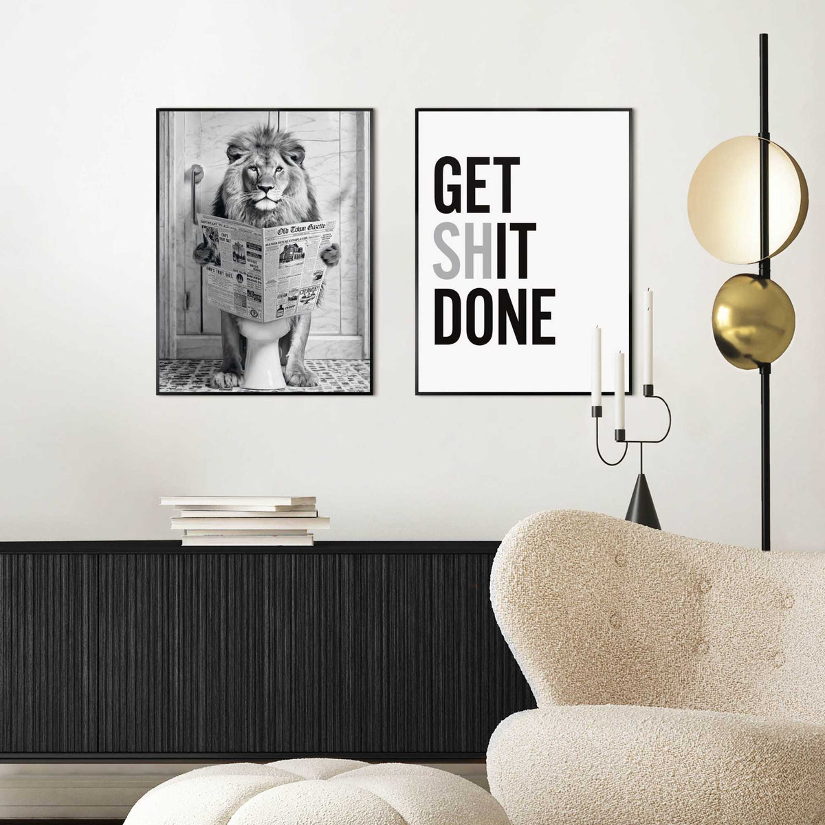 Framed Poster Get It Done 40x30