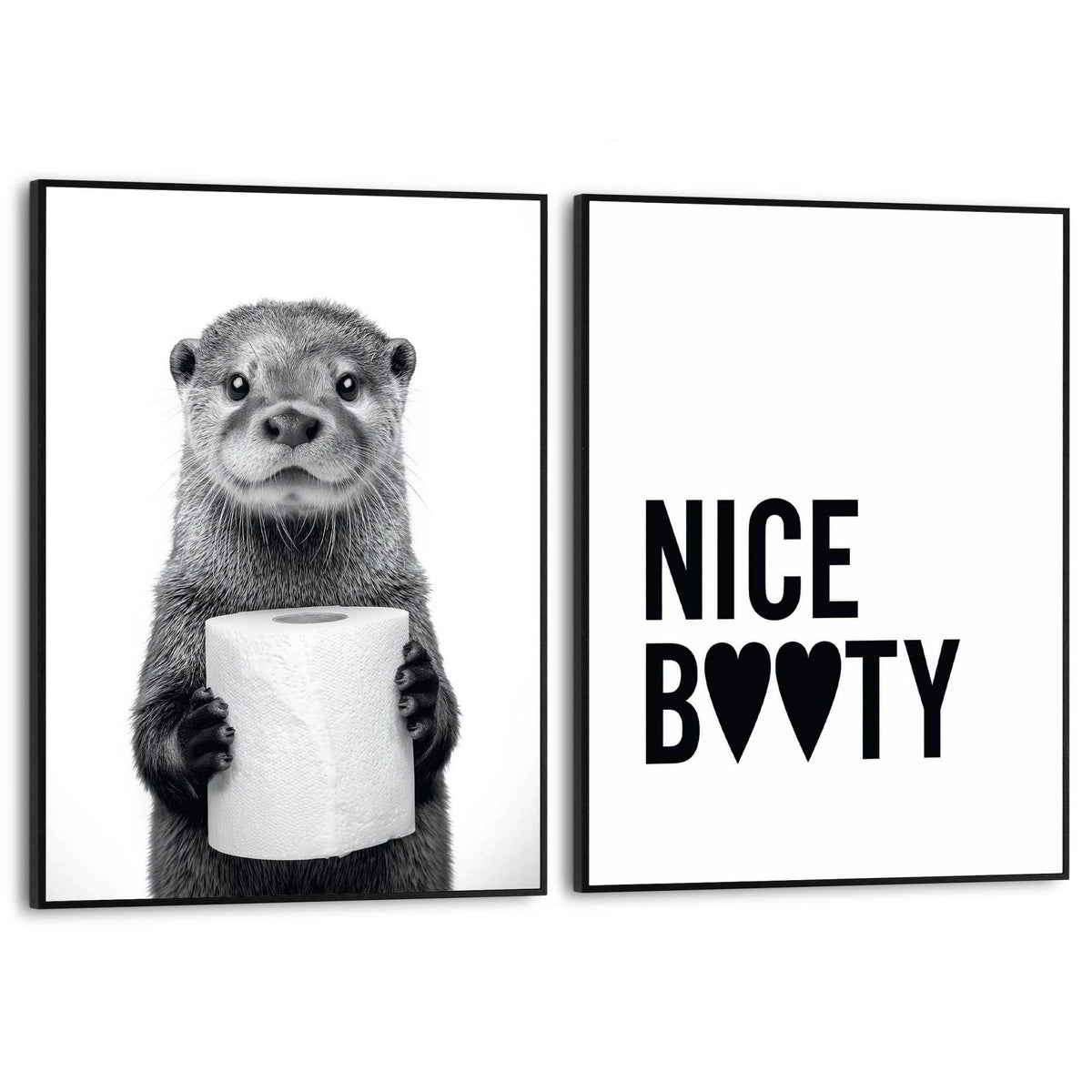 Framed Poster Cheeky Otter 40x30