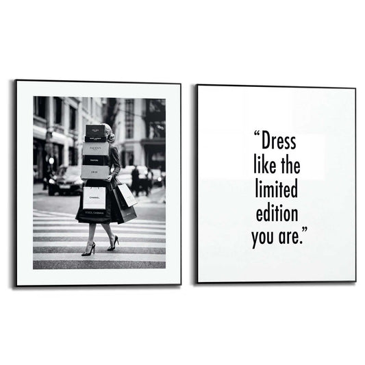 Framed Poster Dress Unique 50x40