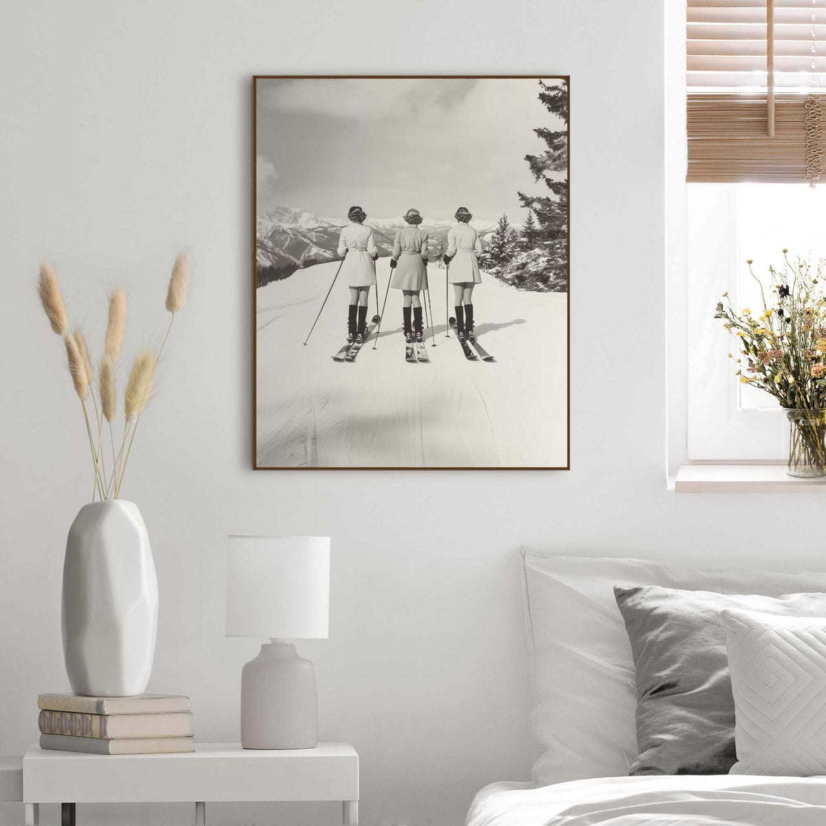 Framed Poster Alpine Girls 50x40