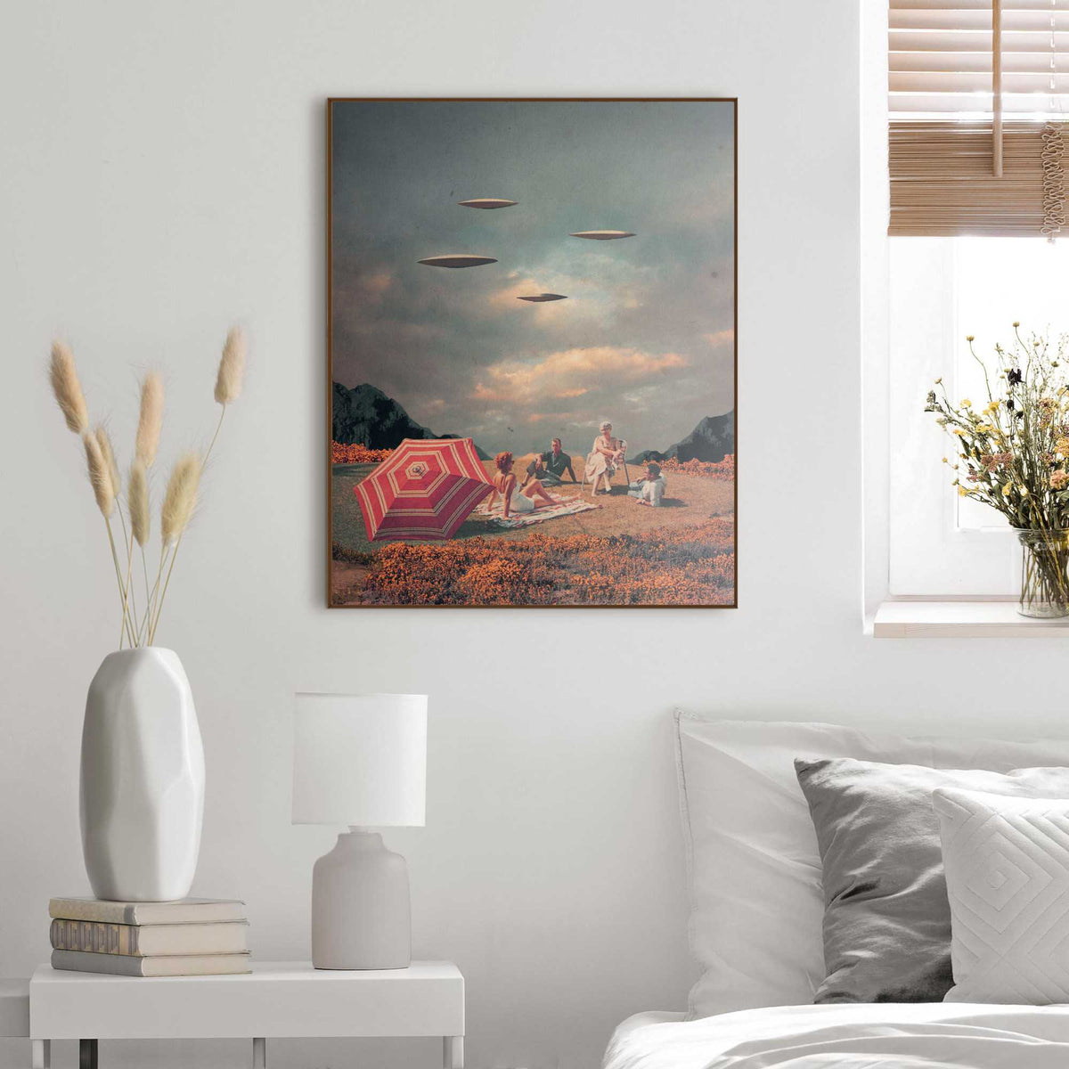Framed Poster UFO Picnic 50x40