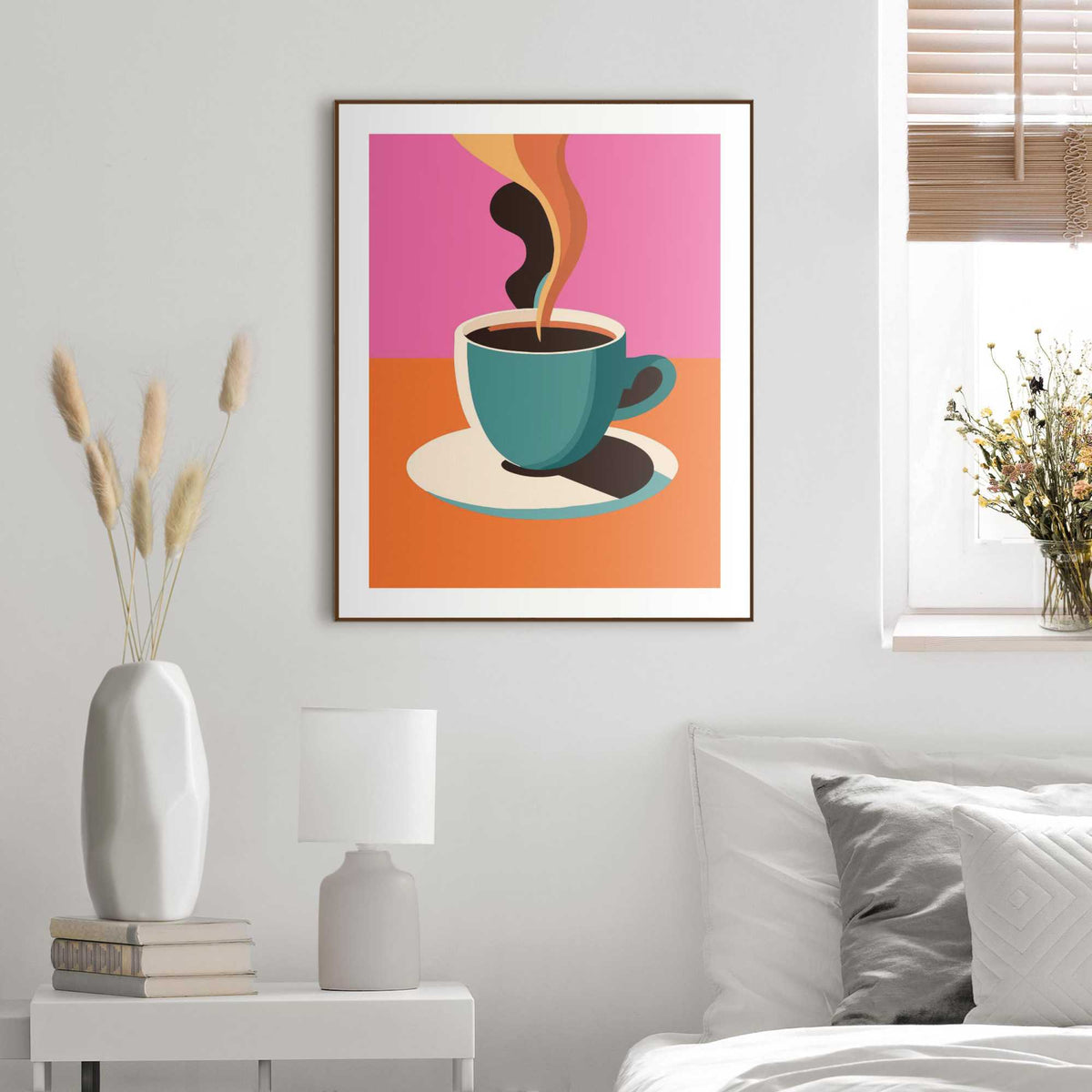Framed Poster Coffee Moment 50x40