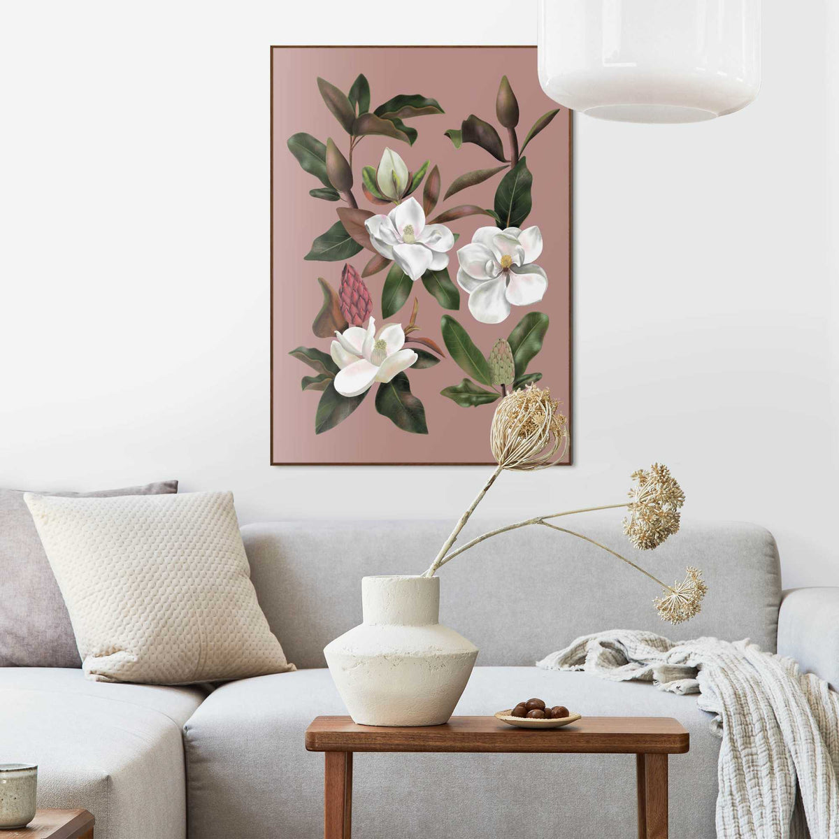 Framed Poster Magnolia Bloom 70x50