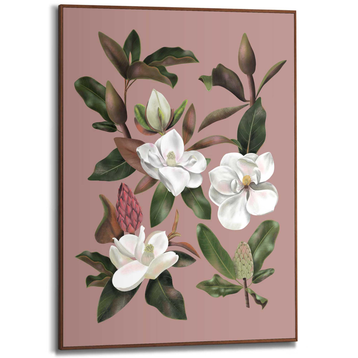 Framed Poster Magnolia Bloom 70x50