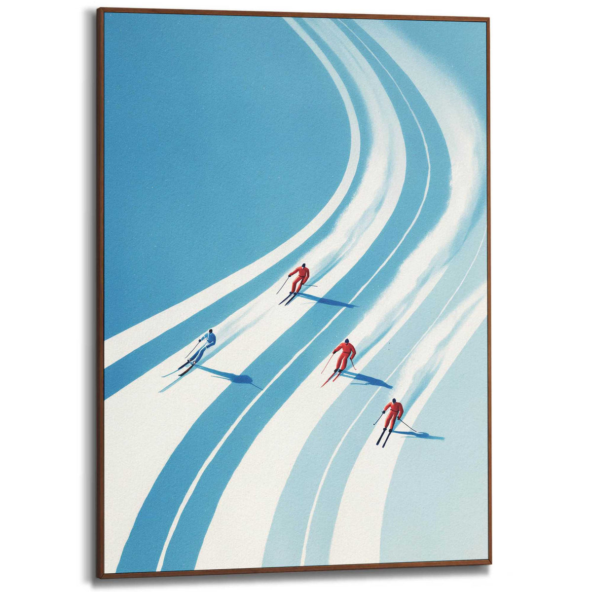 Framed Poster Alpine Rush 70x50