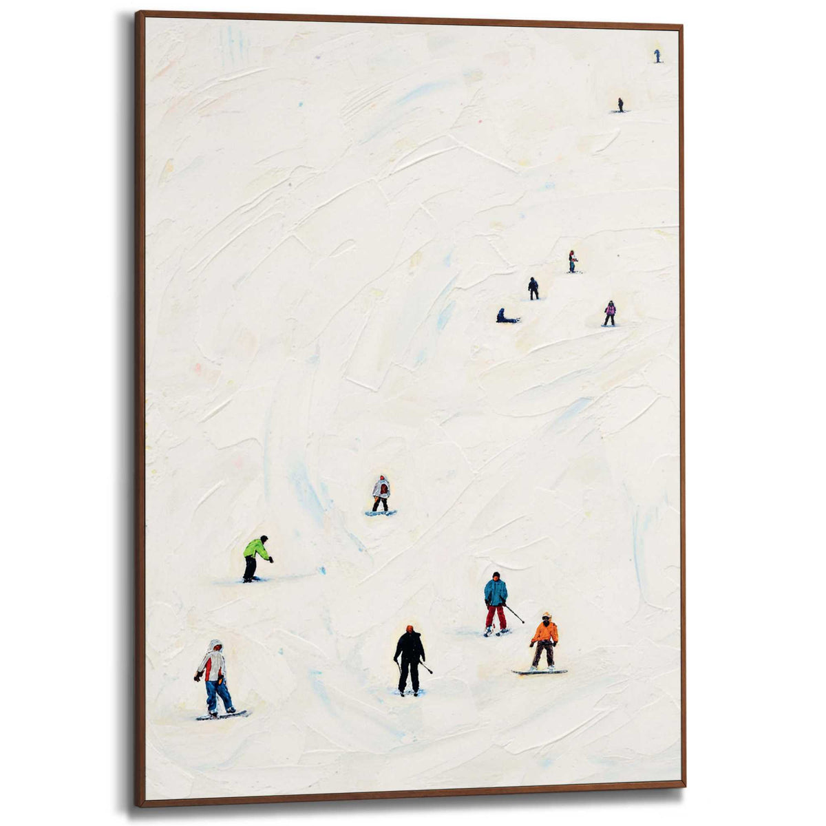 Framed Poster Winter Slope 70x50