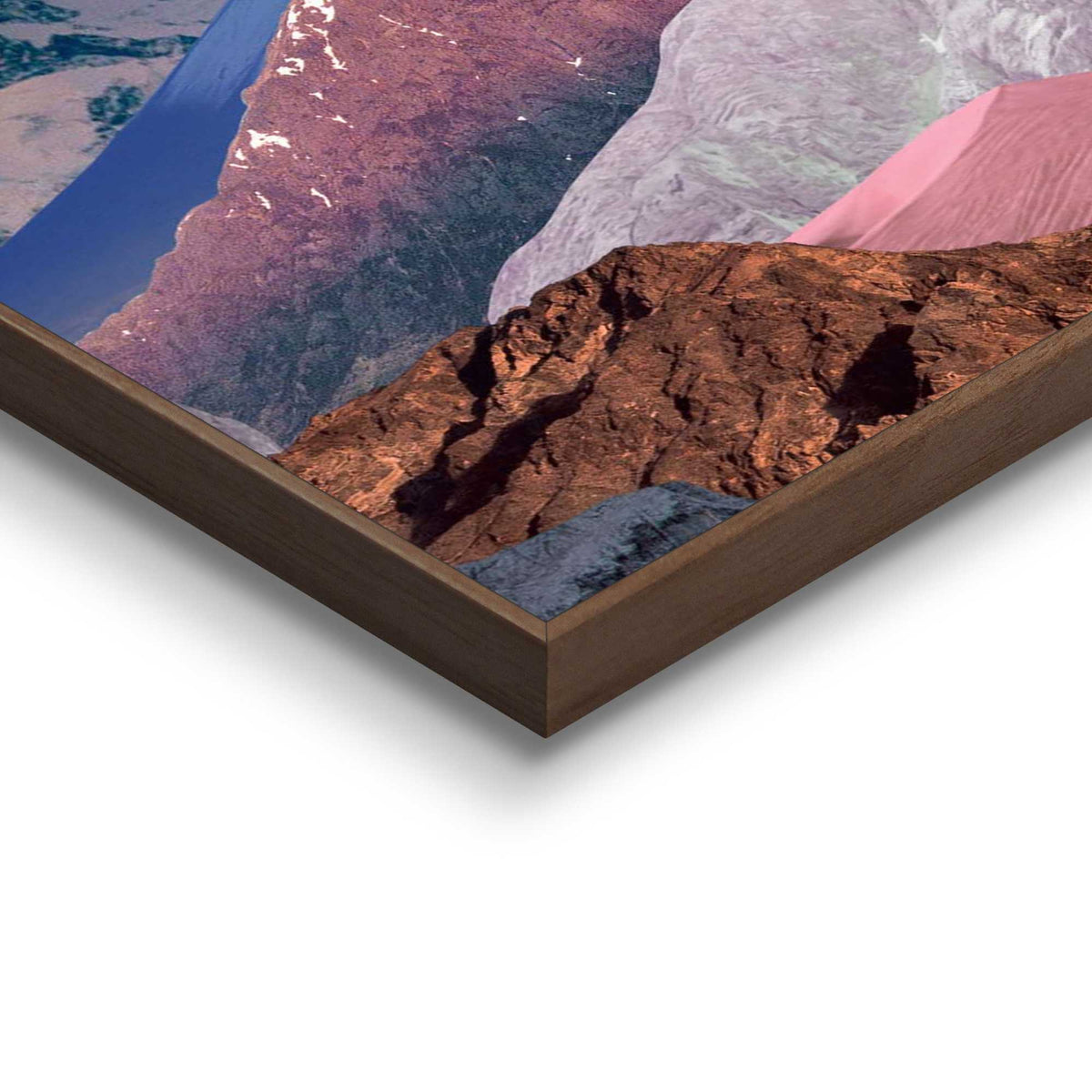 Framed Poster Colourful Mountains 70x50