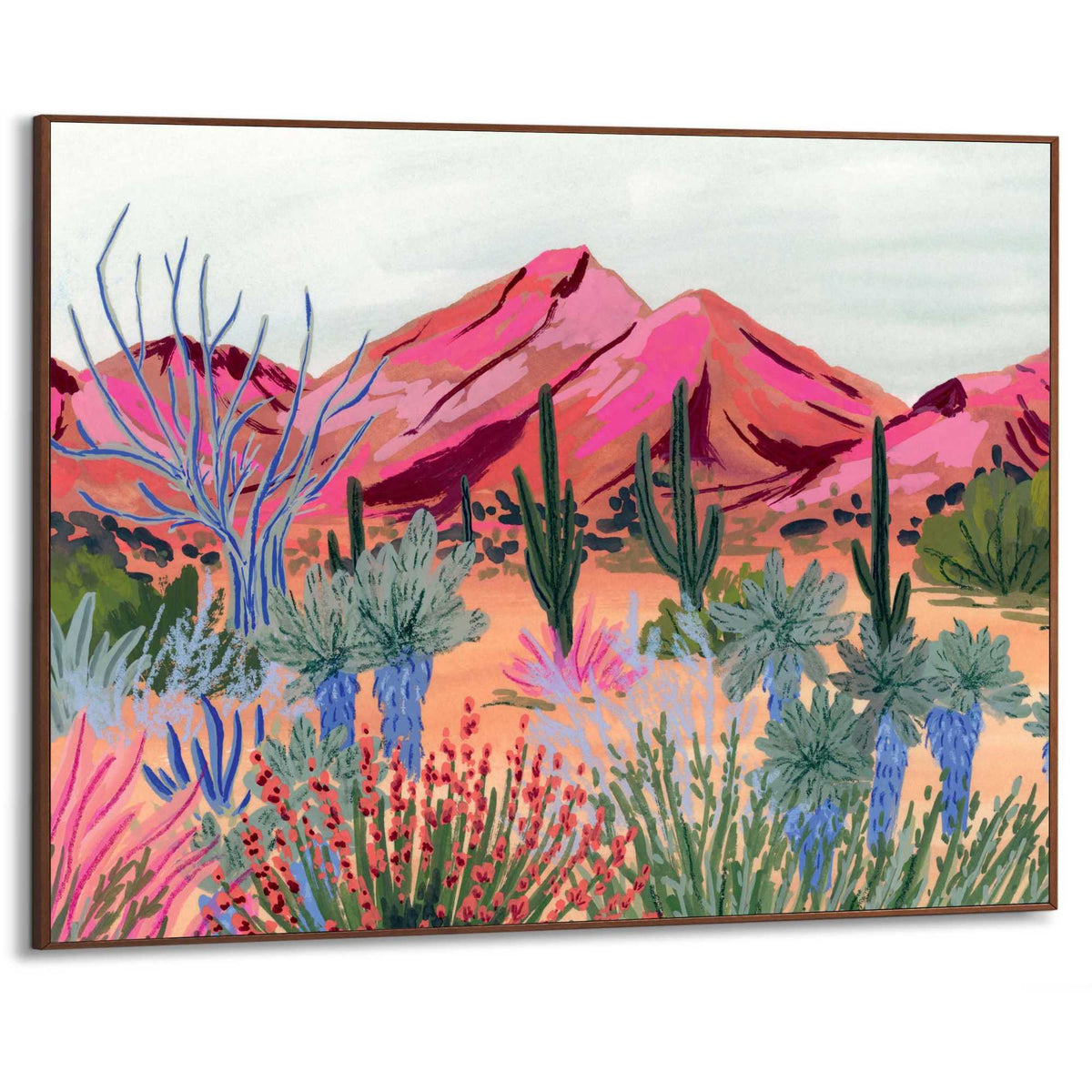 Framed Poster Pink Desert 50x70