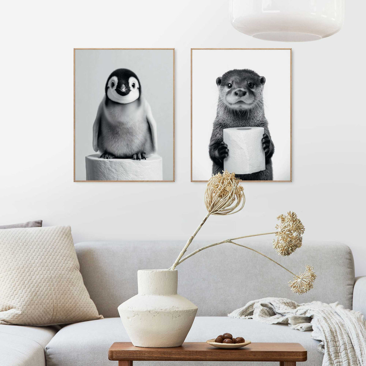 Framed Poster Bathroom Buddies 40x30