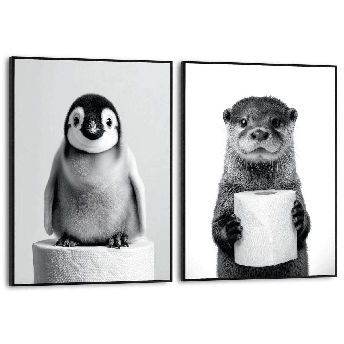 Framed Poster Bathroom Buddies 40x30