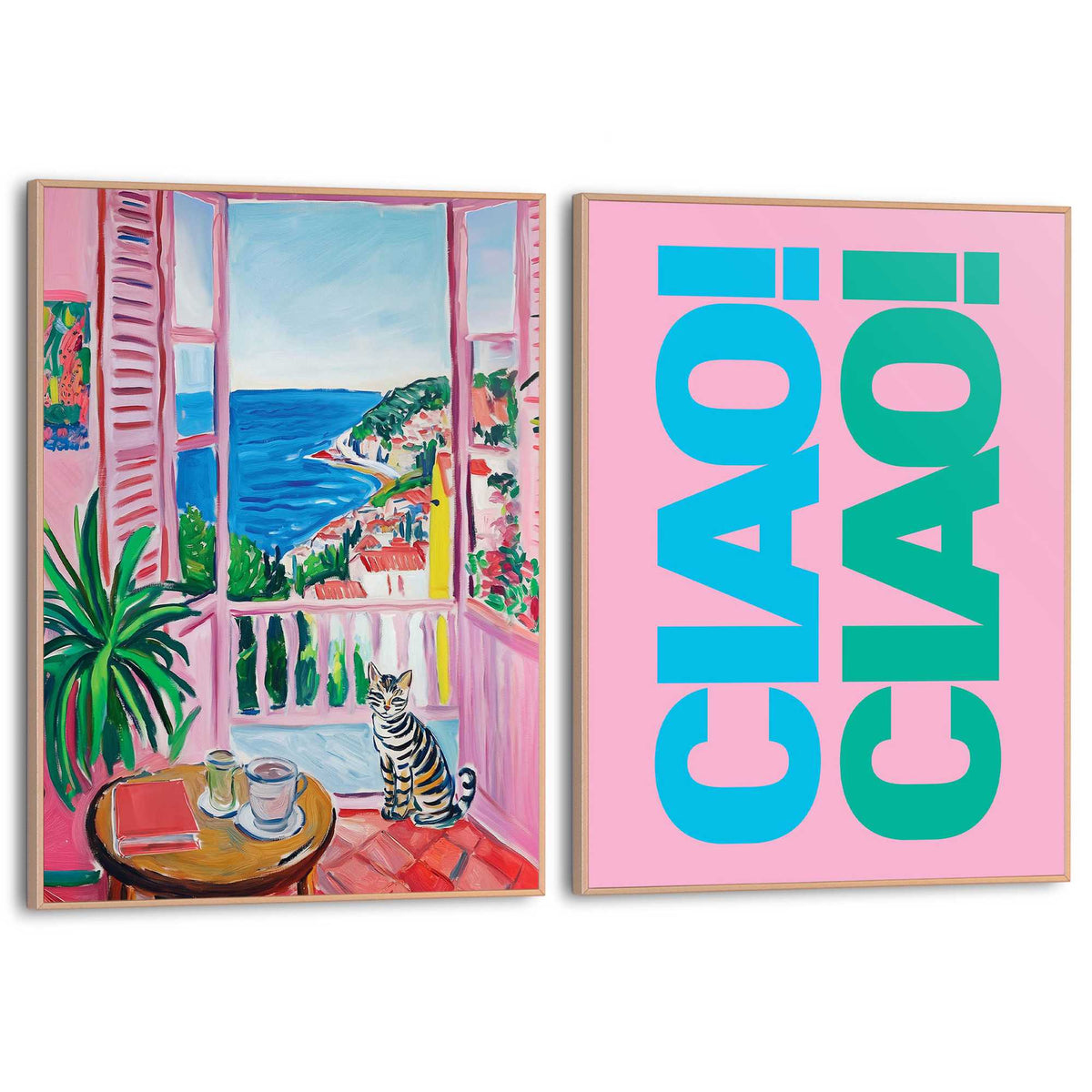 Framed Poster Seaside Ciao 40x30