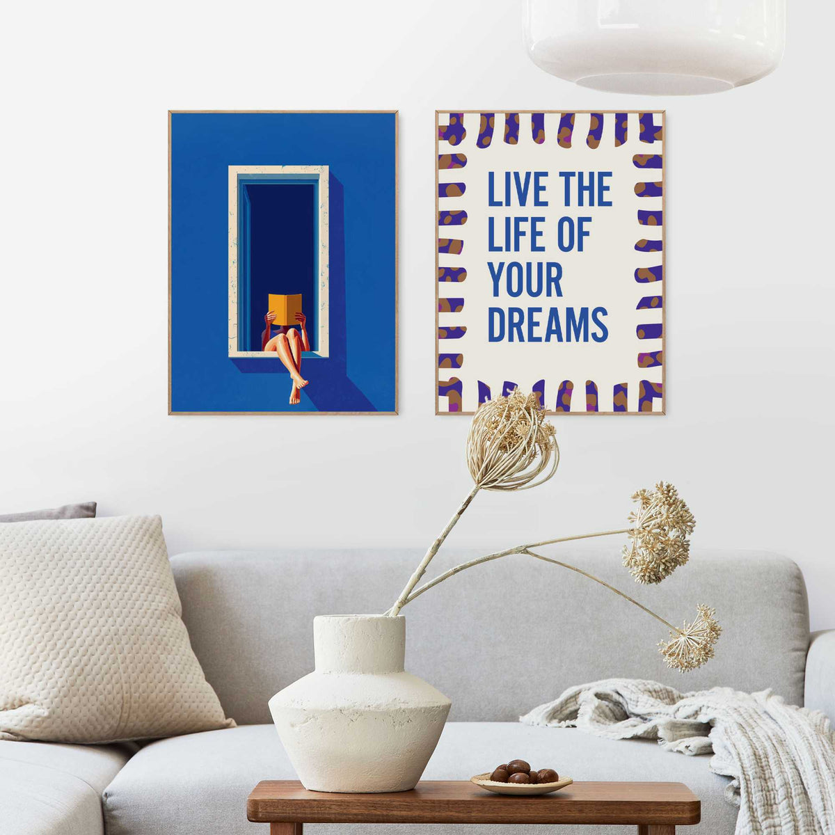 Framed Poster Live Your Dreams 40x30