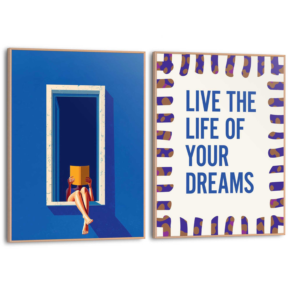 Framed Poster Live Your Dreams 40x30