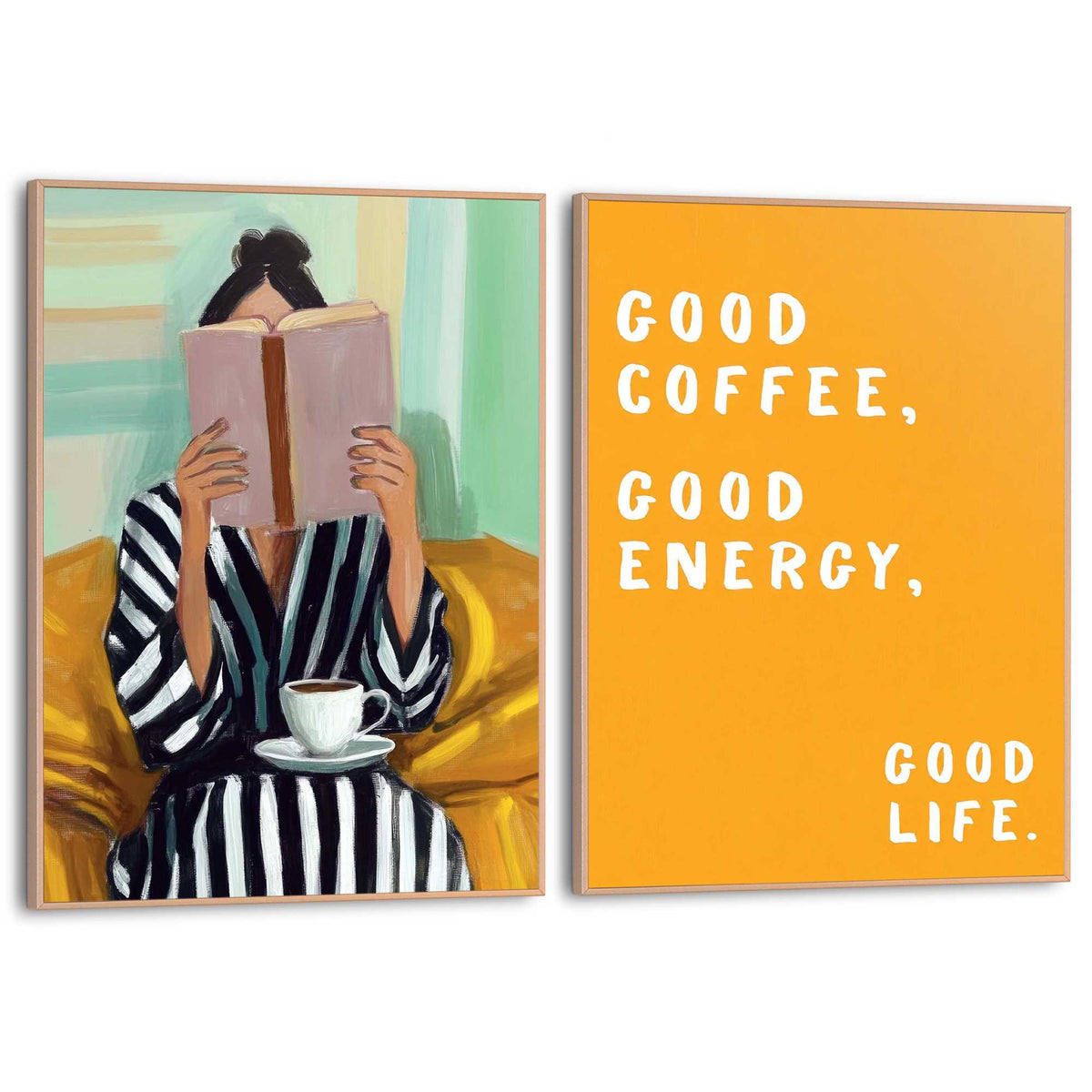 Framed Poster Good Energy 40x30