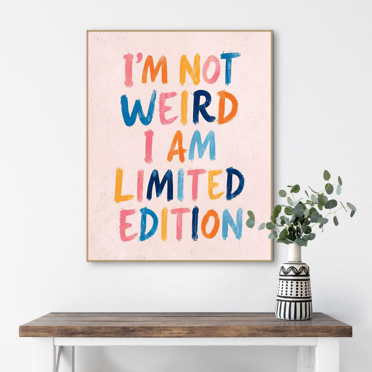 Framed Poster Be Different 50x40