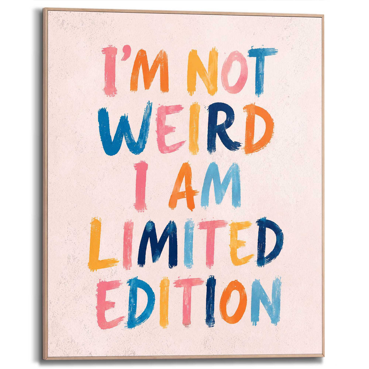 Framed Poster Be Different 50x40