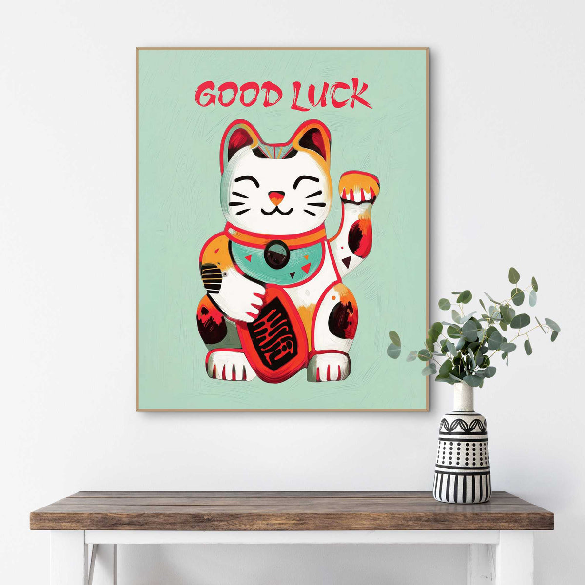 Framed Poster Good Fortune 50x40