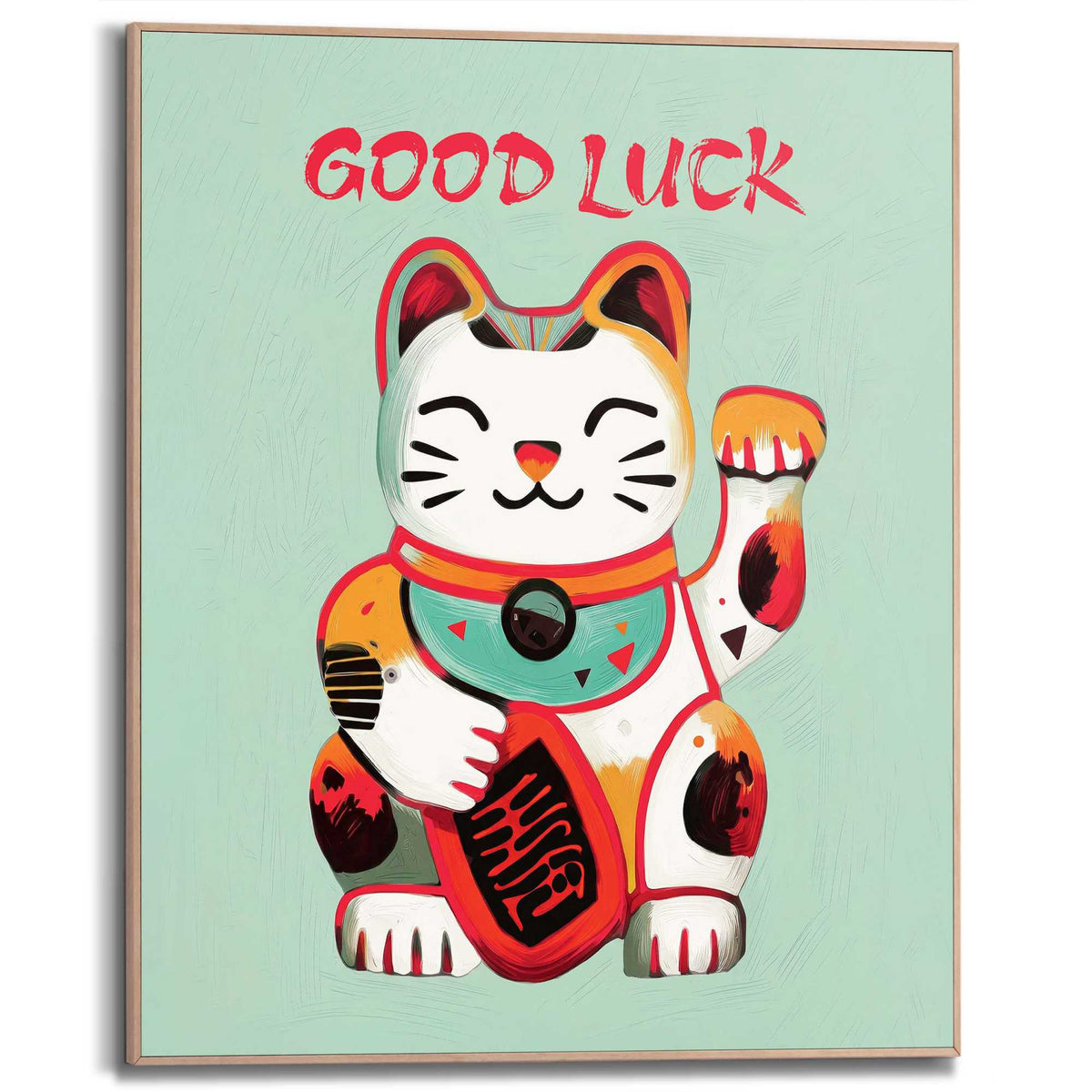 Framed Poster Good Fortune 50x40