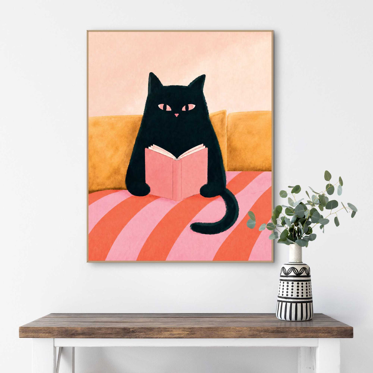 Framed Poster Cozy Reader 50x40