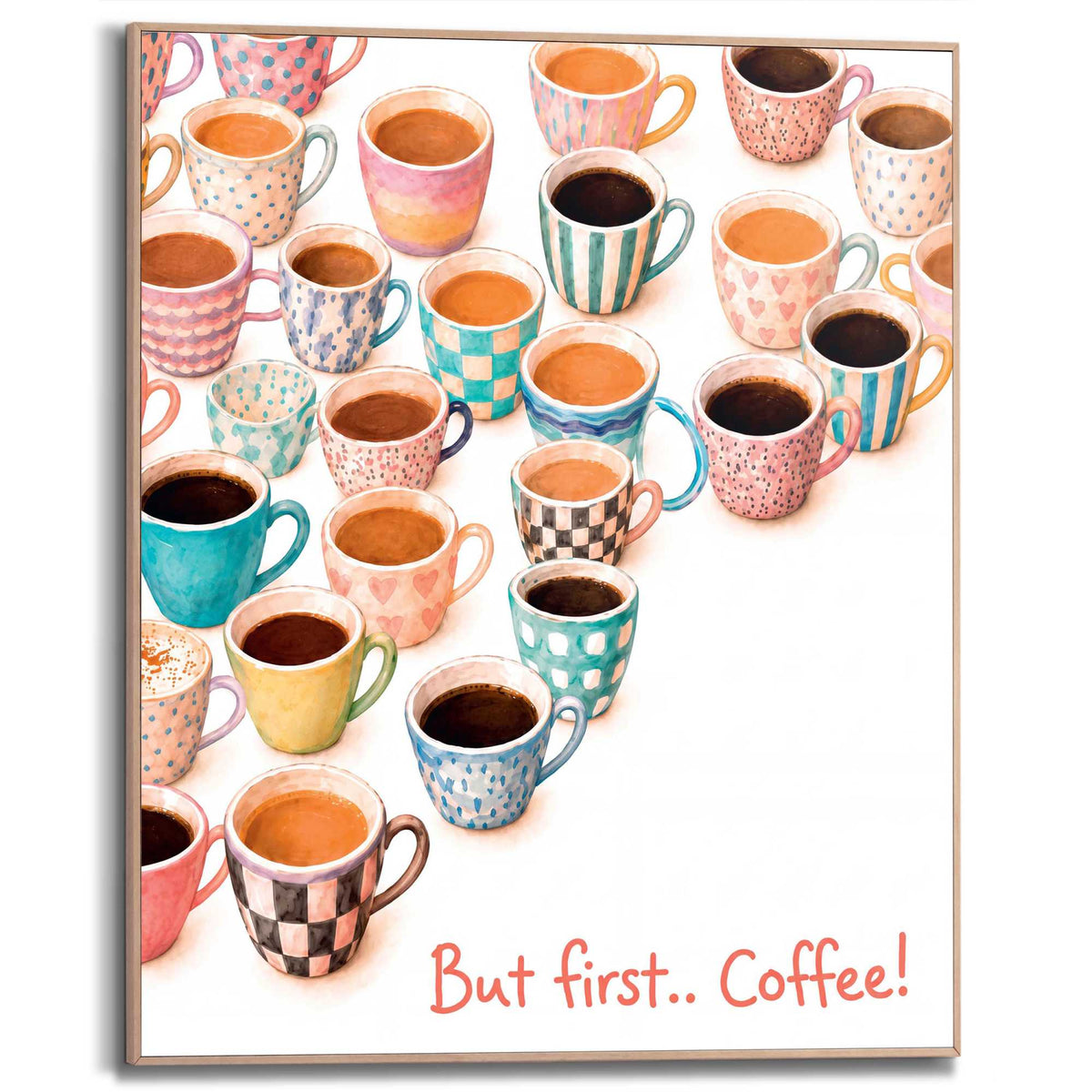 Framed Poster Coffee Love 50x40