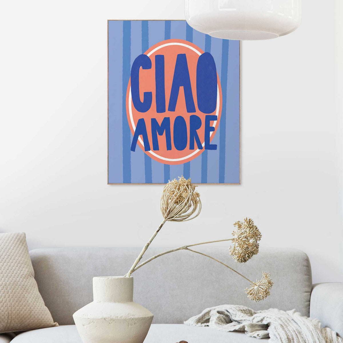 Framed Poster Ciao Amore 50x40