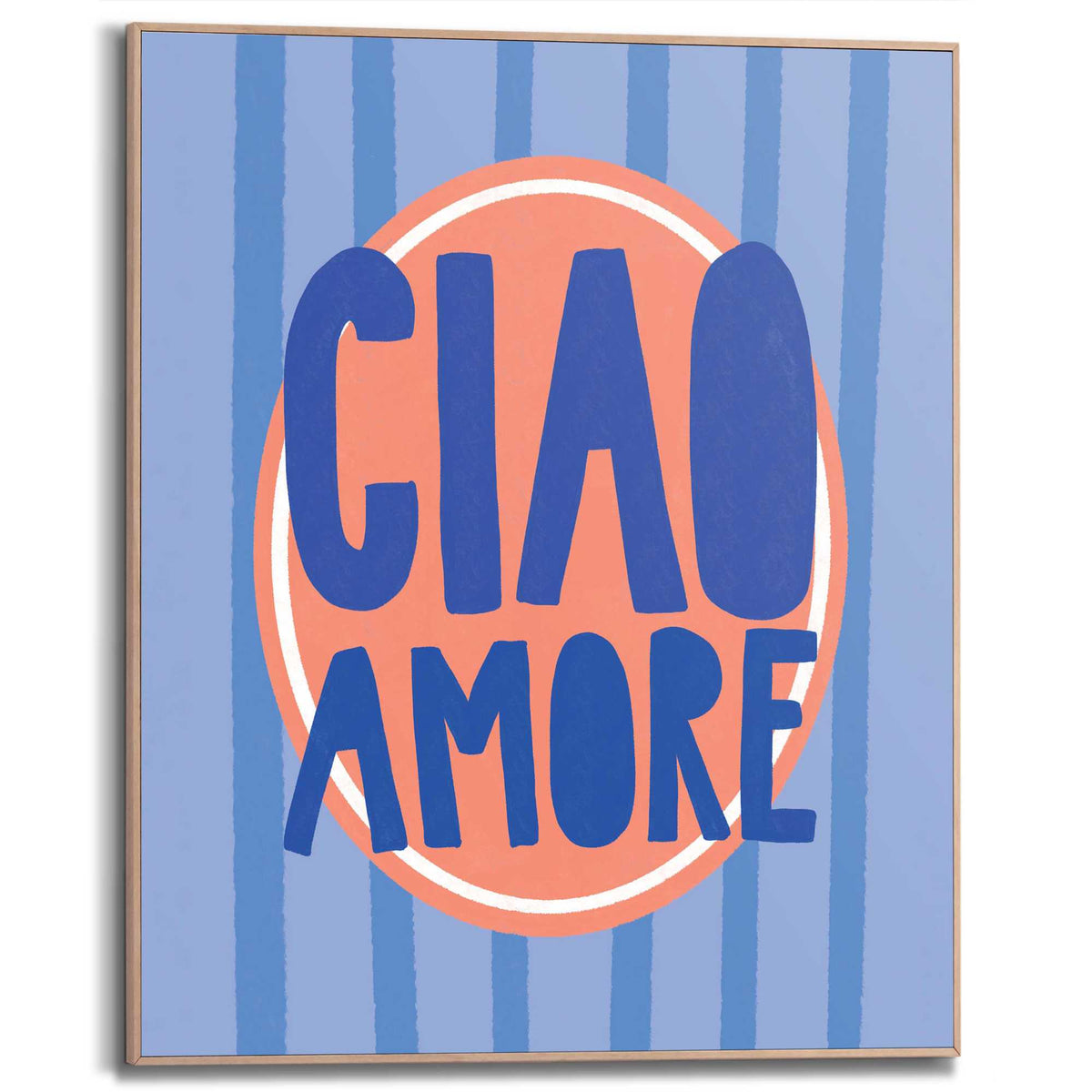 Framed Poster Ciao Amore 50x40