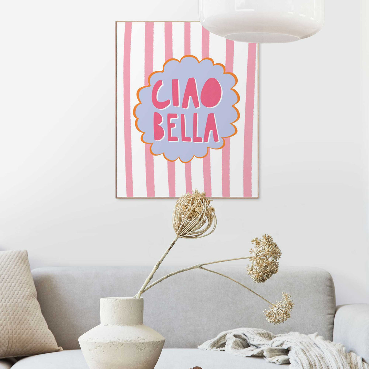 Framed Poster Ciao Bella 50x40