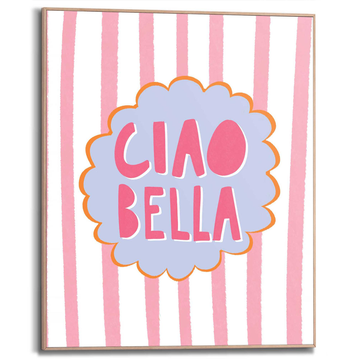 Framed Poster Ciao Bella 50x40