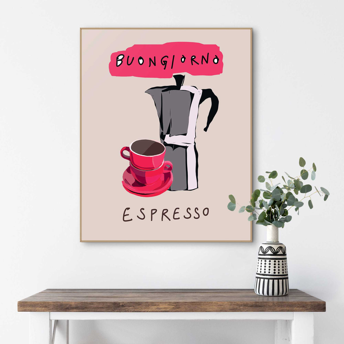 Framed Poster Espresso Time 50x40