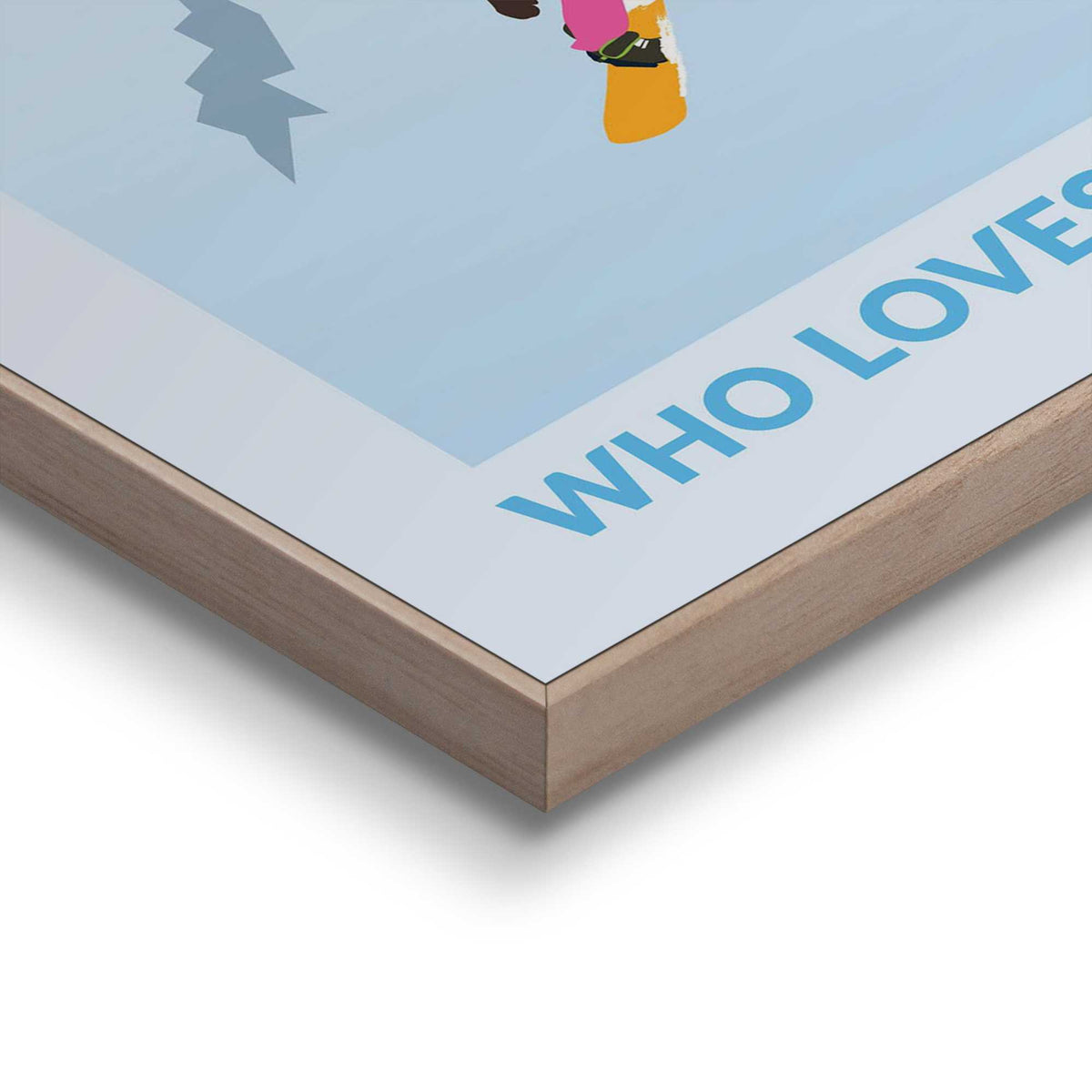 Framed Poster Snowboard Girl 50x40