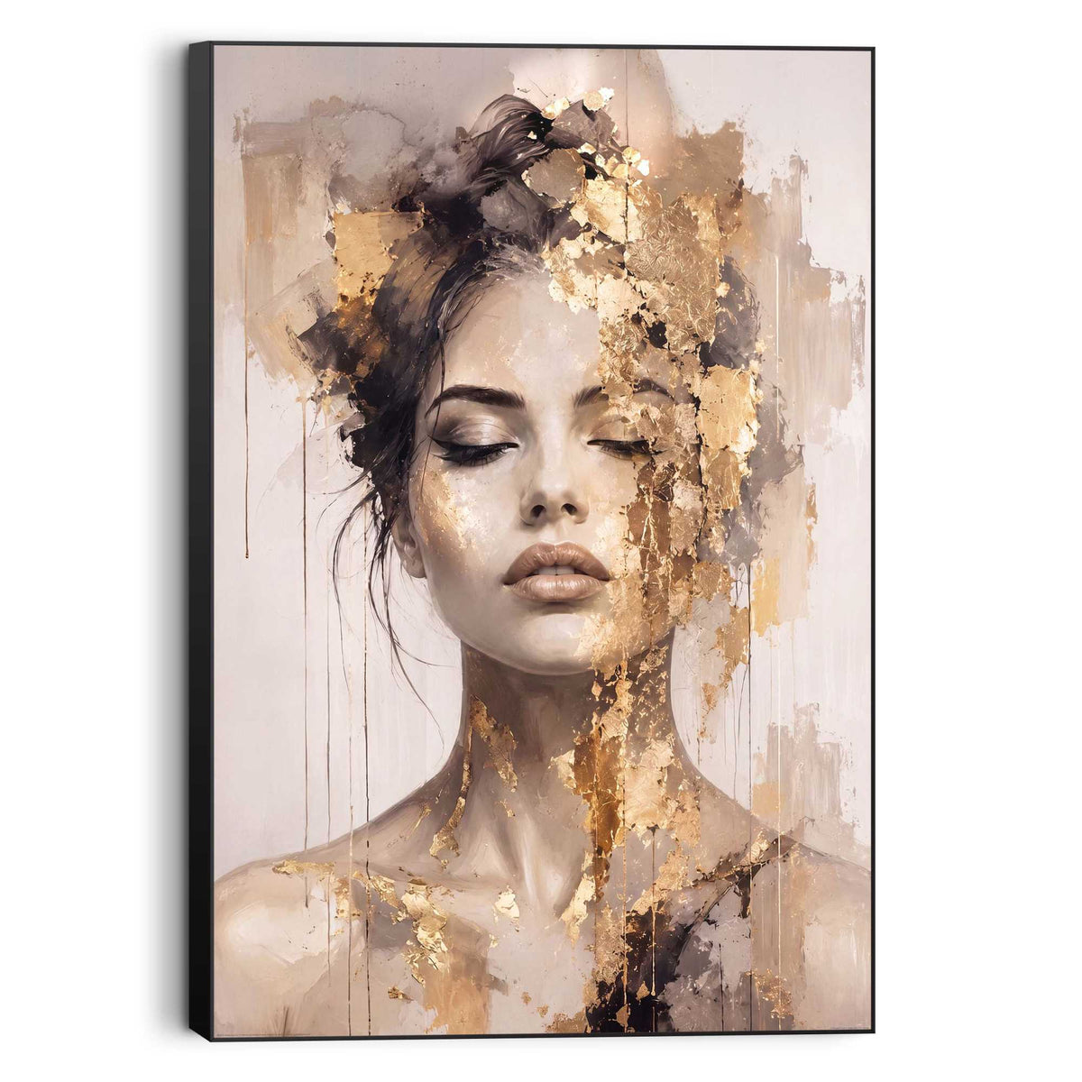 Wall Art Panel Golden Beauty 90x60