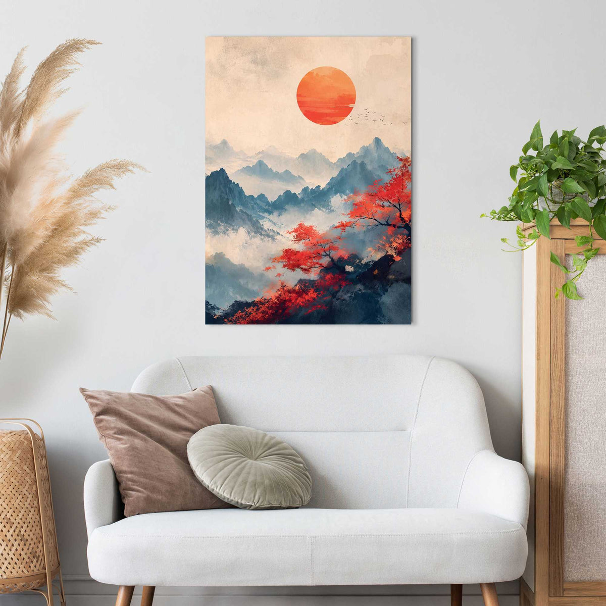 Canvas Japanese Mountains II 70x50