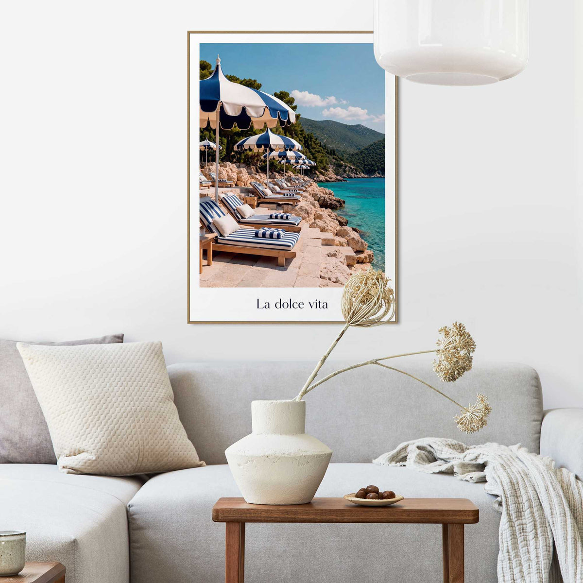 Framed Poster La Dolce Vita 70x50