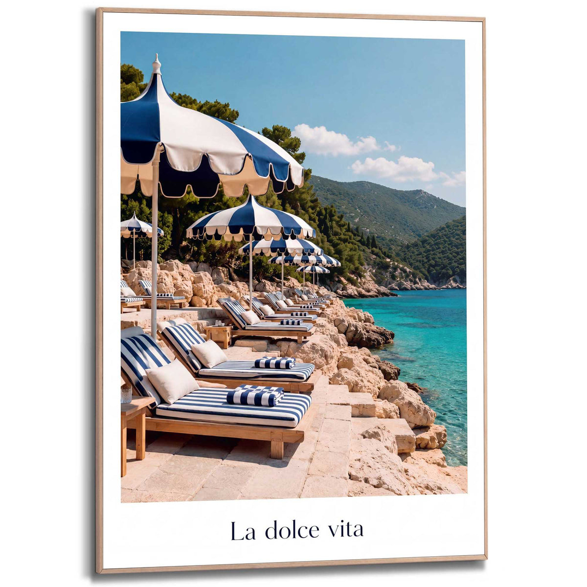 Framed Poster La Dolce Vita 70x50