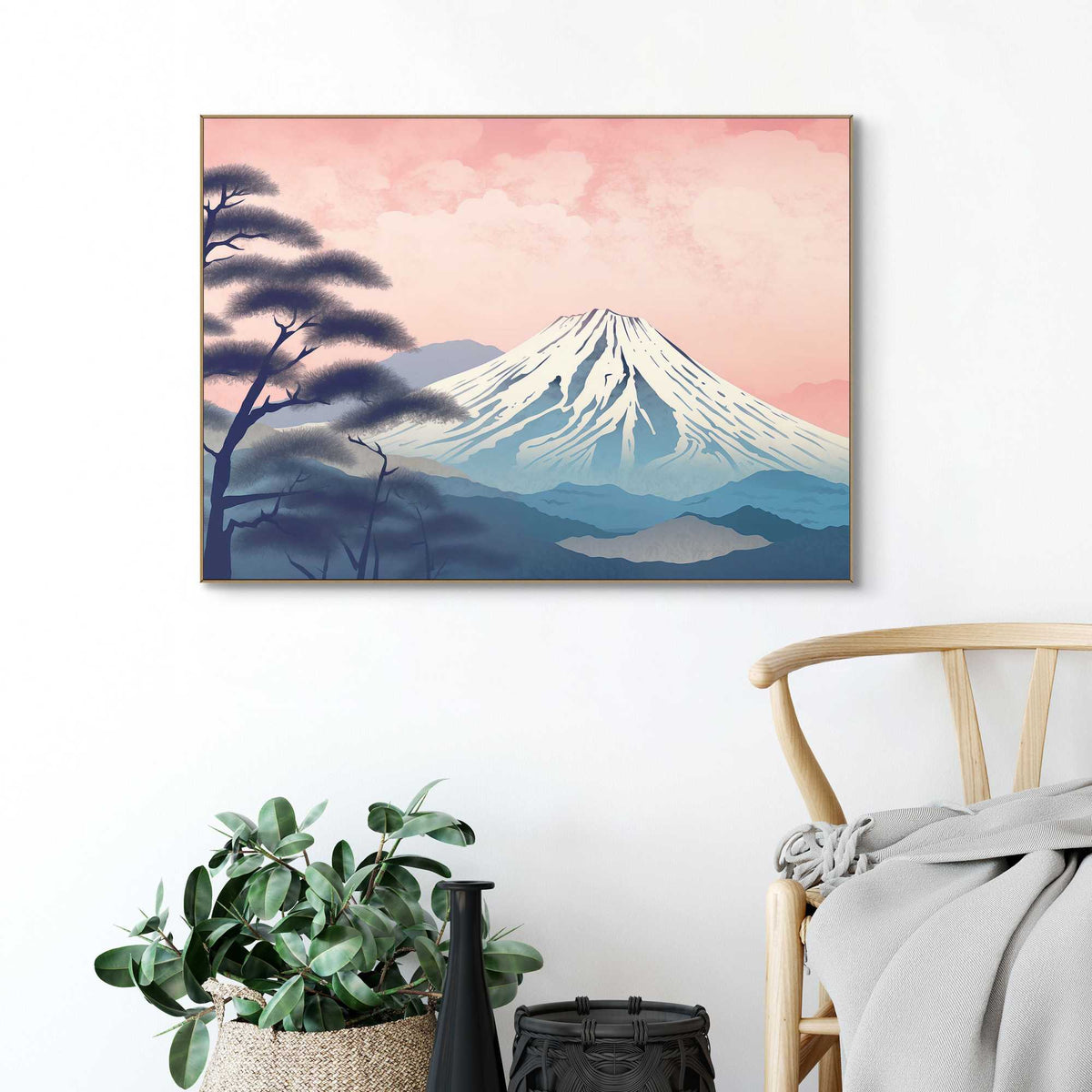 Framed Poster Mount Fuji Sunset 50x70
