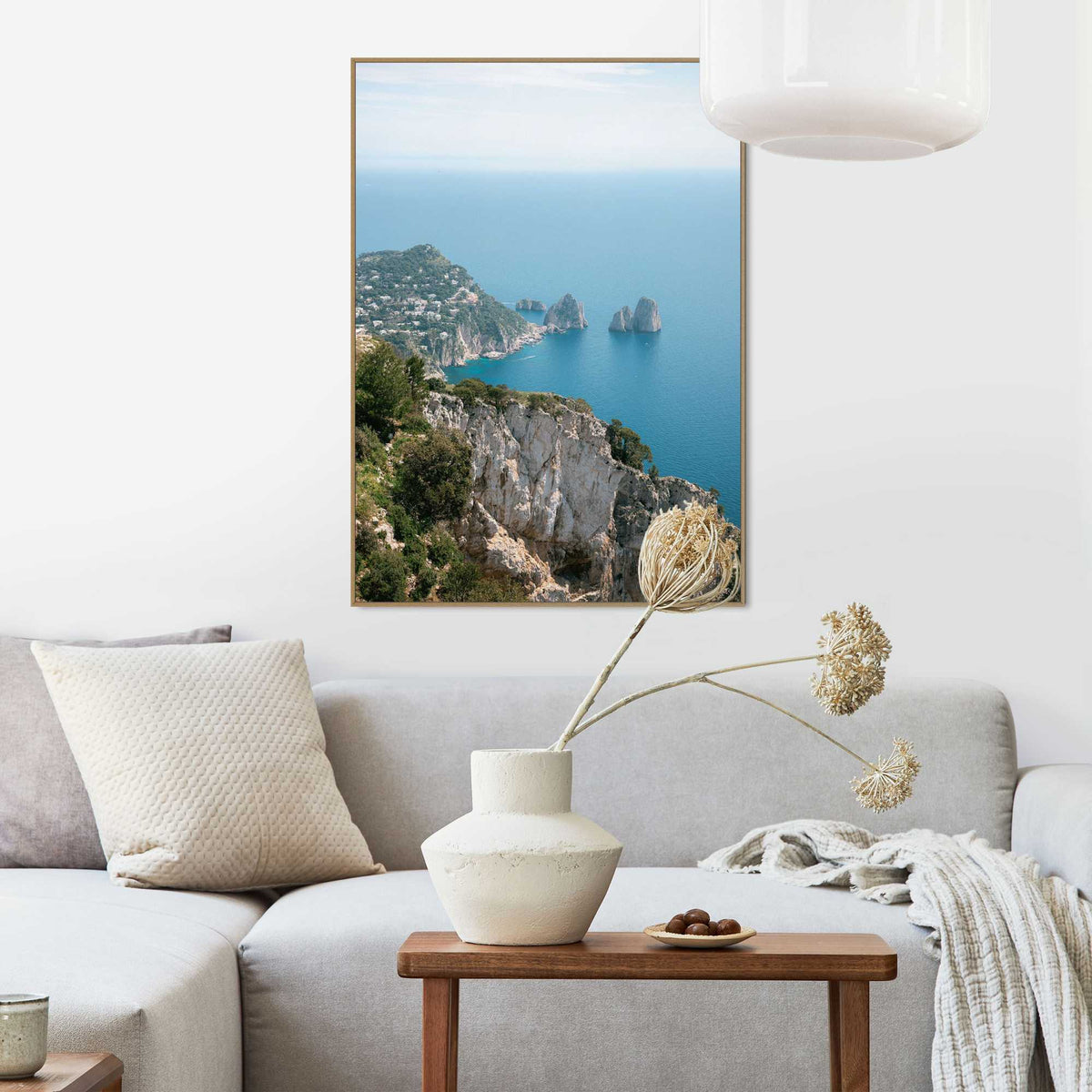 Framed Poster Coast of Italy 70x50
