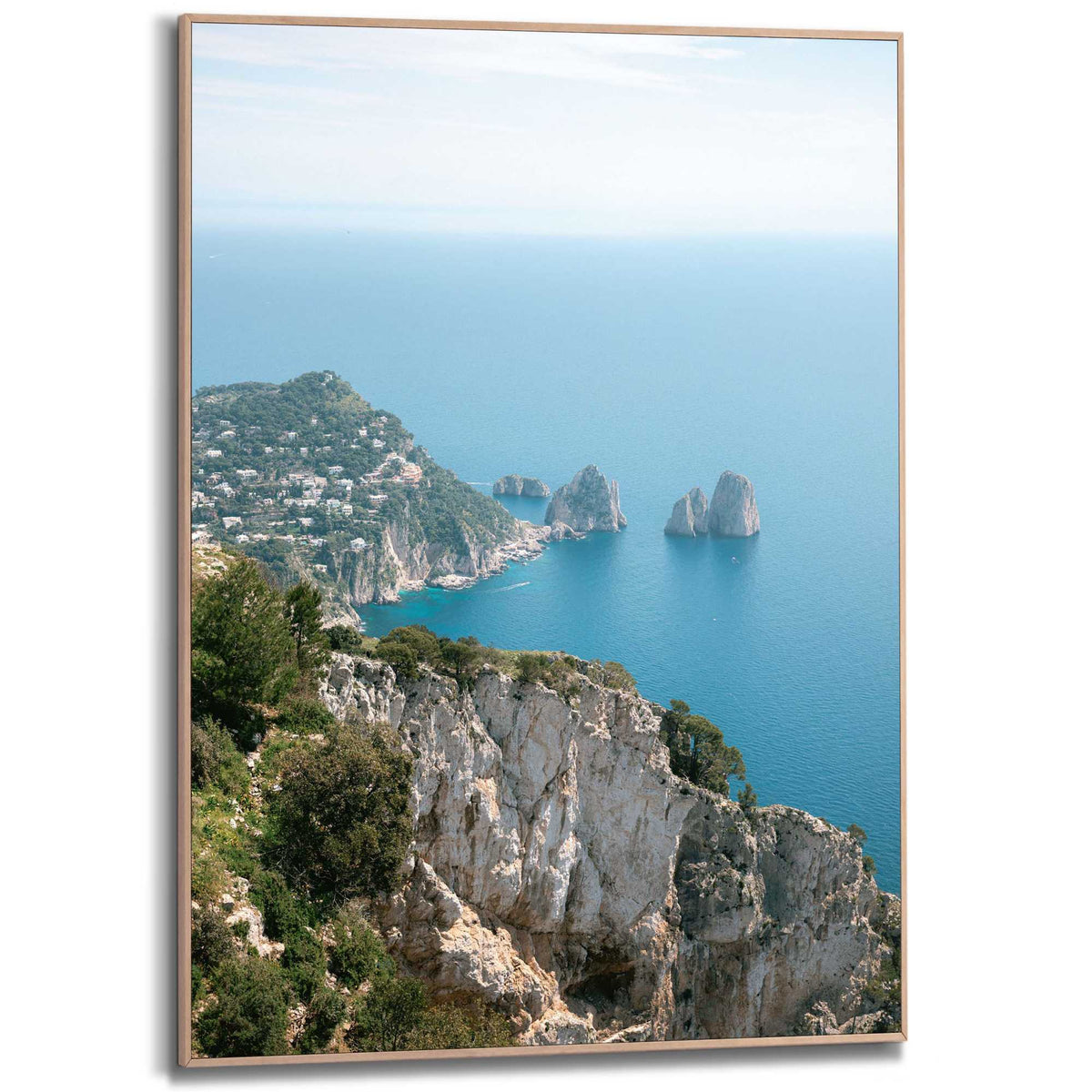 Framed Poster Coast of Italy 70x50
