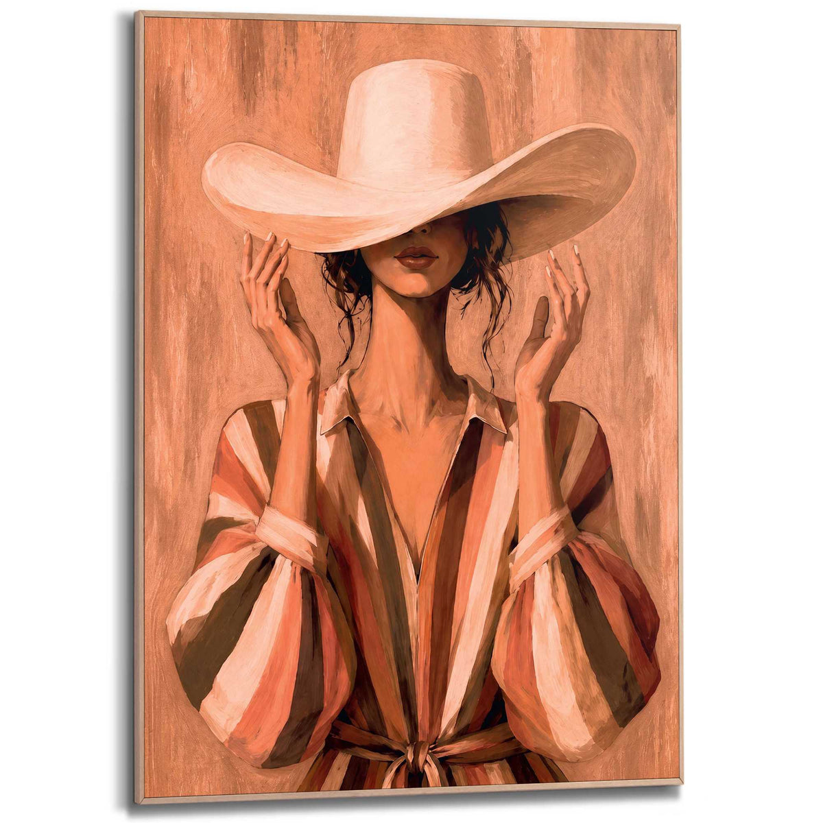 Framed Poster Modern Cowgirl 70x50