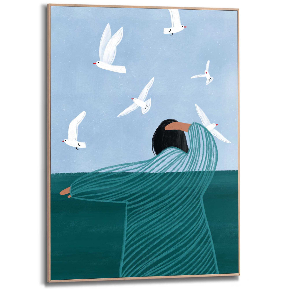 Framed Poster Ocean Escape 70x50