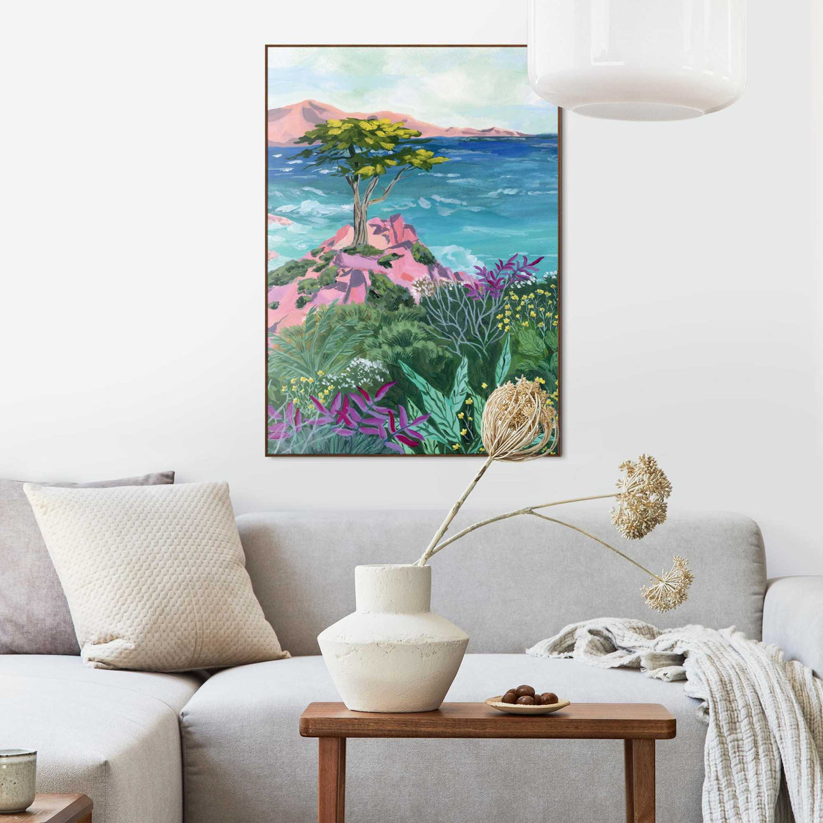 Framed Poster Colorful Coast 70x50