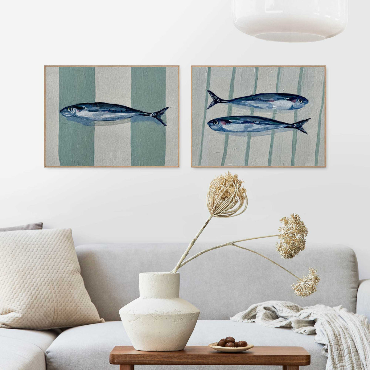 Framed Poster Sardine Stripes 40x30