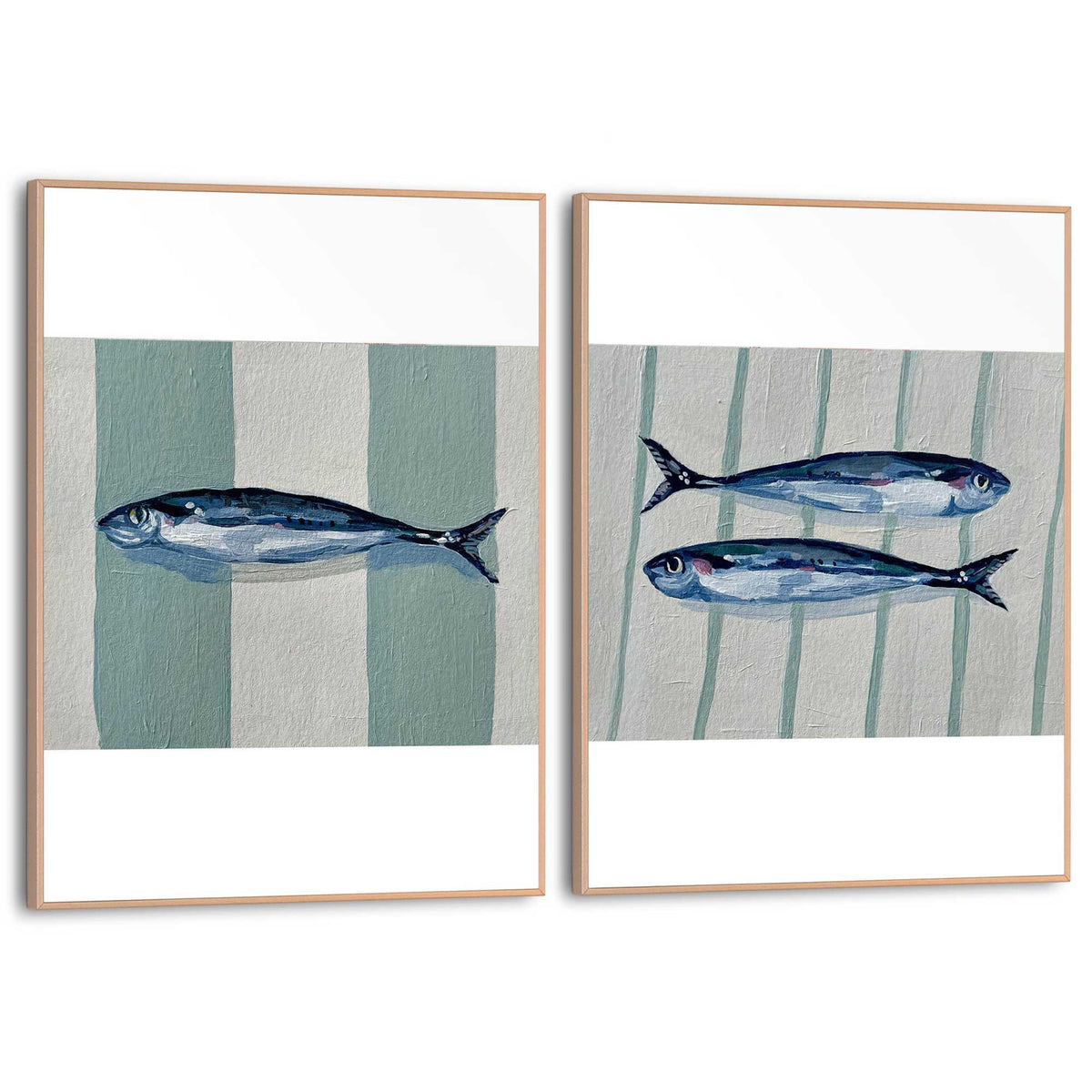 Framed Poster Sardine Stripes 40x30