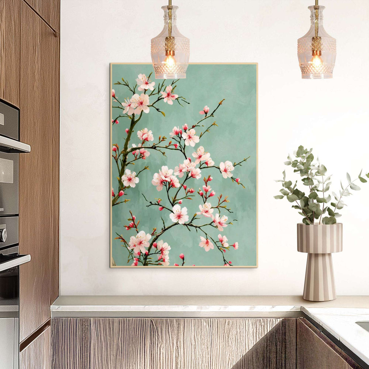 Framed Poster Spring Blossoms 70x50
