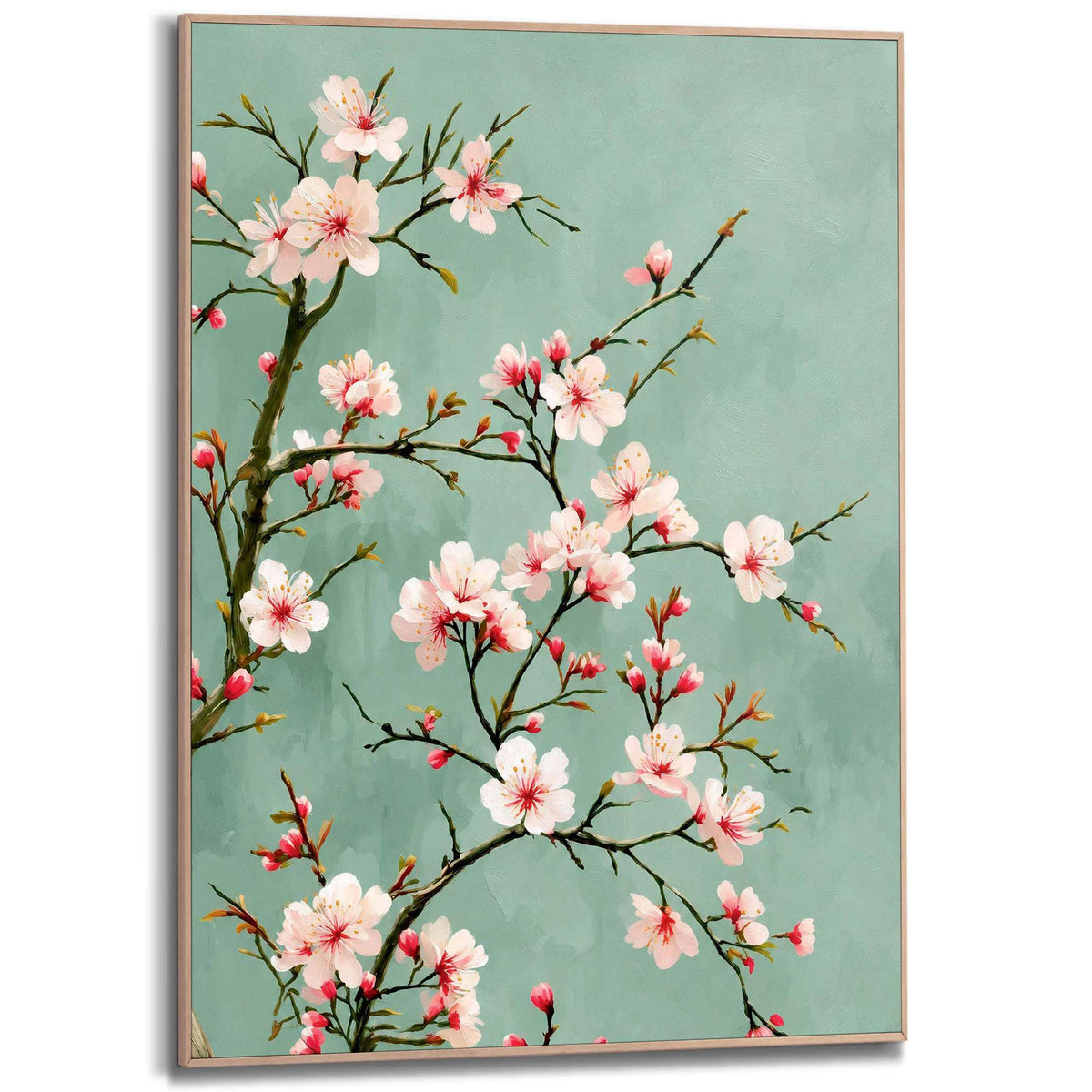 Framed Poster Spring Blossoms 70x50